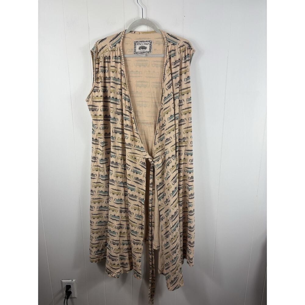 Effies Heart ModCloth Trolley Train Dress A-Line Wrap V-Neck Plus Size 2X